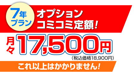 オプションコミコミ定額