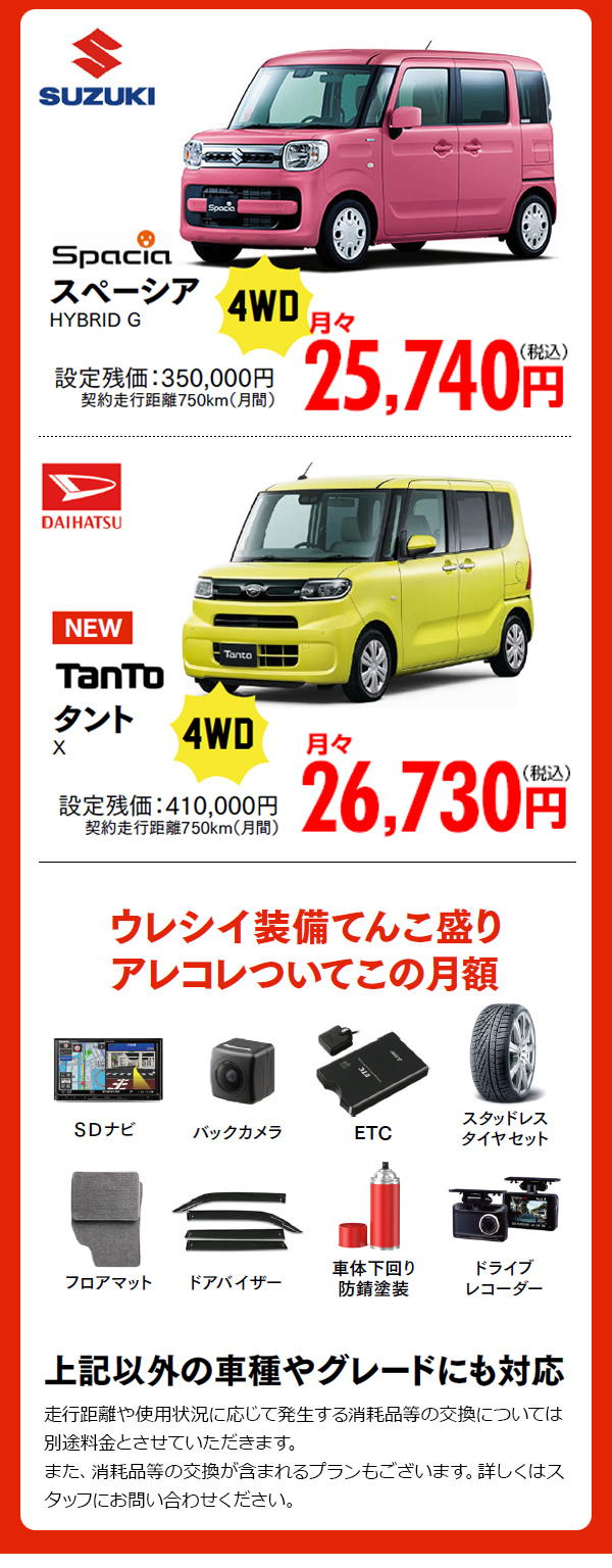 ウレシイ装備てんこ盛り、アレコレついてこの月額